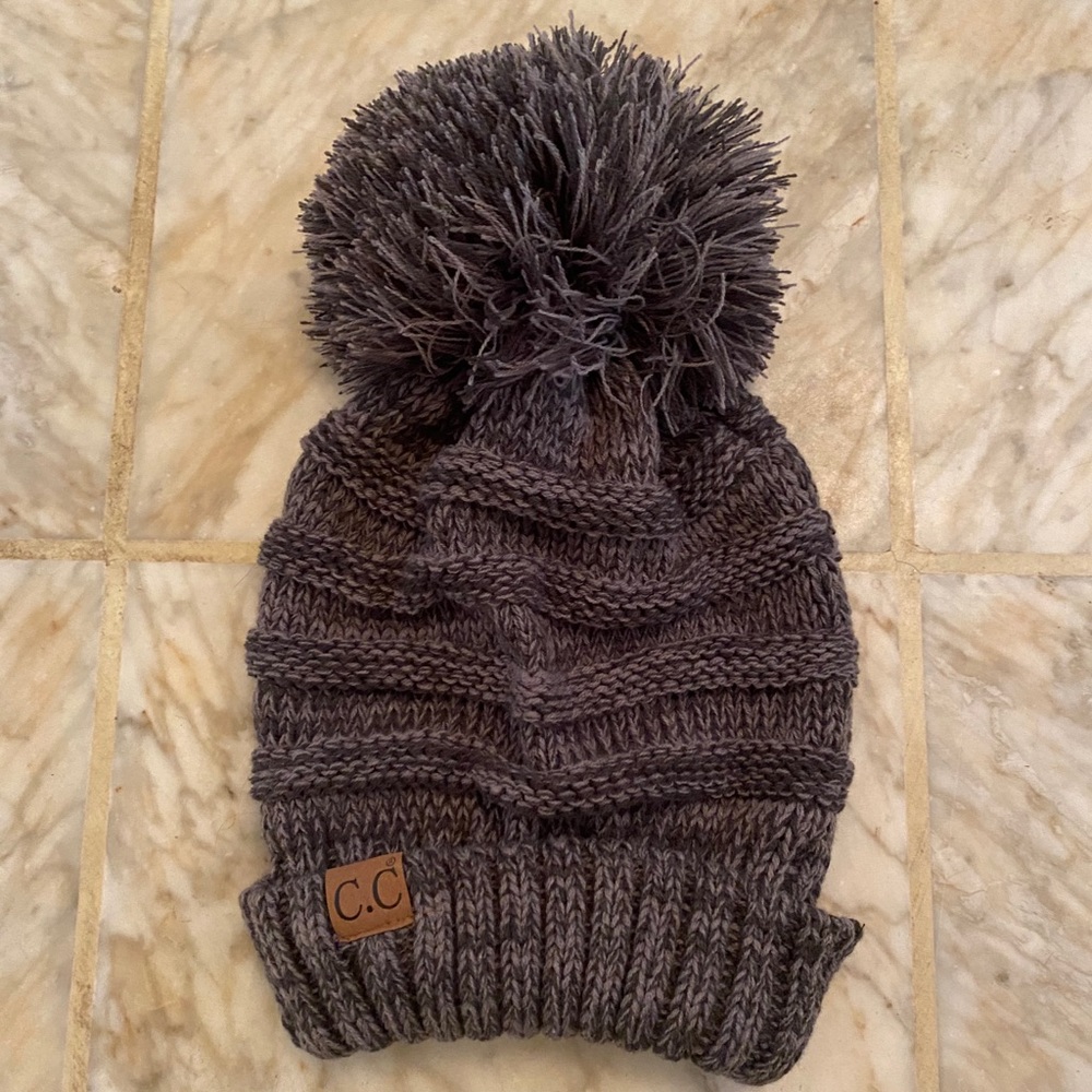 C.C Knit Pom Pom Beanie